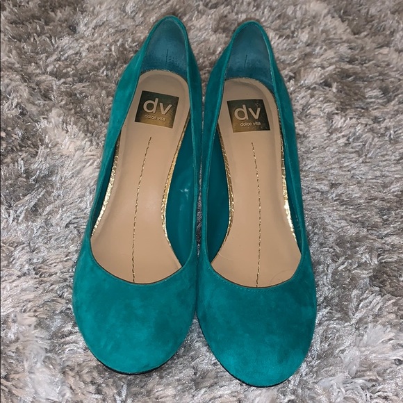 green and gold shoes